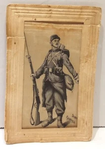  Carte Postale George Scott Silk Card Do Not Pass PASSION NE PASSE PAS FLAWS SEE - Picture 1 of 12