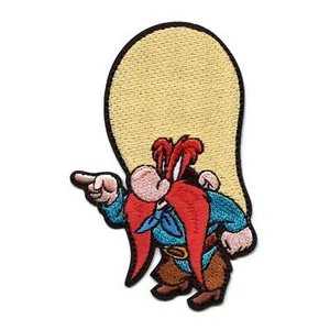 Official Looney Tunes Patch Yosemite Sam Embroidered Iron On - Picture 1 of 2