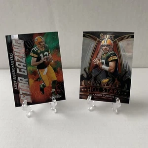 Aaron Rodgers Insert Lot (2) 2020 Select Hot Stars 2021 Star Gazing GB Packers - Picture 1 of 2