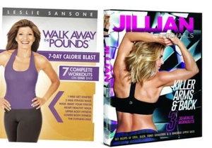 Leslie Sansone and Jillian Michaels Work Out Exercise Fat Burning DVD's Videos - Bild 1 von 4