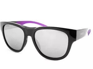 Gafas de sol Smith Rounder negras violetas spray/cromapop plateadas lentes espejadas 2JK XB - Imagen 1 de 4