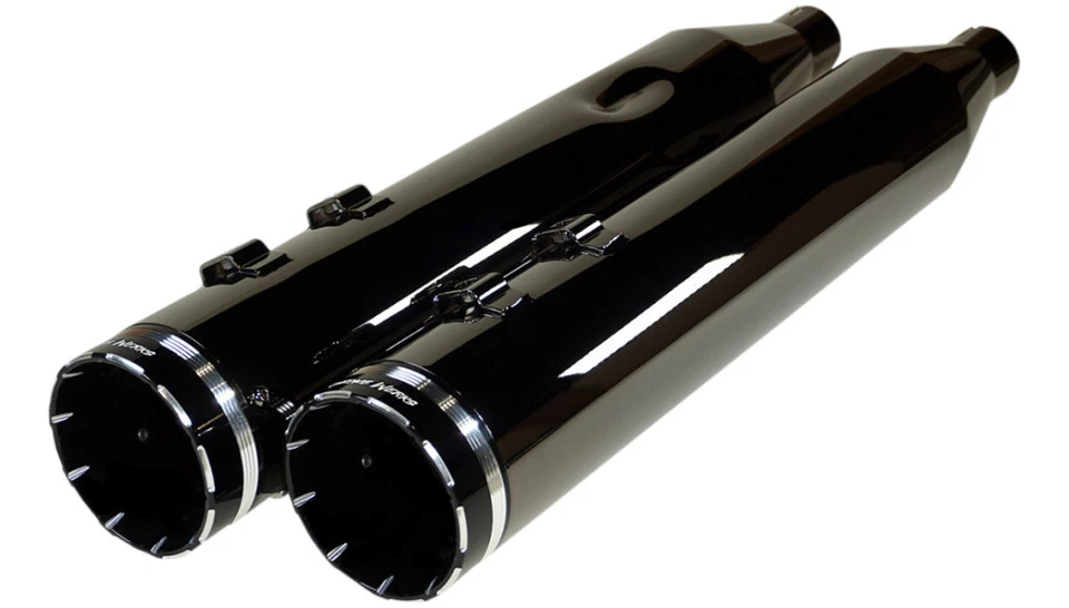 Silenciadores antideslizantes Khrome Werks HP Plus "Scorched Chrome" Eclipse 4.5 Harley M8 FL Foto 1 de 1