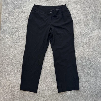 Lane Bryant Pants Womens 14 Black Stretch Straight Leg Career Office Trouser - Image 1 of 4