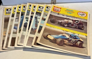 Vtg 1978 - The Hard Clay! Official Racing Magazine (Qty 8) & 1 Schaefer Int. 100 - Picture 1 of 8