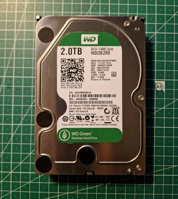 WD Green HDD Festplatte - 2 TB -  5400RPM - WD20EZRX - Bild 1 von 2