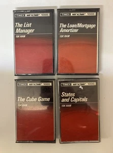 Vintage Lot (4) Sinclair 1000 Games - Picture 1 of 13