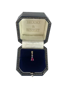 Ruby and Diamond Pendant 9ct Gold Diamond & Ruby Pendant 9ct Gold Pendant - Picture 1 of 14