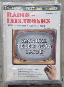 VTG 1953 Radio-Electronics Magazine Lot of 8 DIY-Radio-TV Repair - Picture 1 of 2