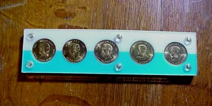 5 MONEDAS DE PRUEBA GENERALES DE LA UNIÓN DE LA GUERRA CIVIL con batallas en reverso - Imagen 1 de 5