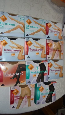 11 x NUR DIE STRUMPFHOSEN - TRANSPARENT - BAUCH BEINE PO - FIT IN FORM - M - NEU - Bild 1 von 3