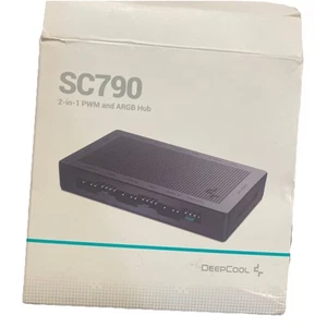 DeepCool SC790 ARGB Hub 2in1 4-PIN PWM & ARGB Fan Hub 6-Port 5v-3pin Aura SYNC - Picture 1 of 3