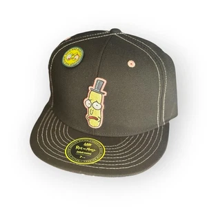 Rick and Morty Baseballmütze nicht verstellbar 7 1/4 flache Krempe Deckel exklusiv Original schwarz - Bild 1 von 10