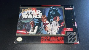 Super Star Wars (Nintendo SNES, 1992) - Authentic & Tested - CIB Complete in Box - Picture 1 of 17