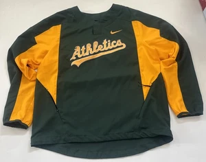 Vintage Nike MLB Oakland Athletics Pullover Windbreaker Jacke Large Baseball - Bild 1 von 10