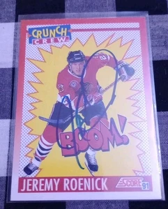 Jeremy Roenick Signed Score Hockey Card Chicago Blackhawks  - Picture 1 of 1