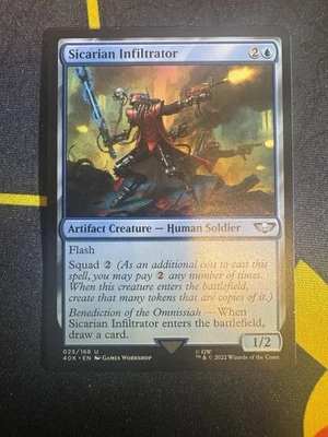 MTG Sicarian Infiltrator [Warhammer 40,000] Near Mint Magic NM - Image 1 of 4