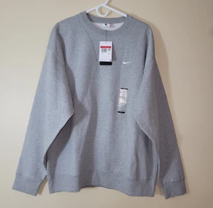 Felpa girocollo Nike Solo Swoosh DX1361-063 grigio erica uomo GRANDE NUOVA. KT - Foto 1 di 4