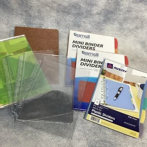 Gran Lote Avery Mini Carpeta Divisores con Bolsillos Protectores de Página y MÁS 8.5" x 5.5" - Imagen 1 de 7