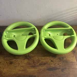 2 Mario Kart Steering Wheel for Nintendo Wii & Wii U  (Green) - Picture 1 of 2
