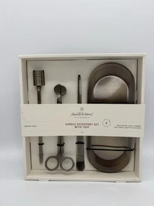 Herz & Hand mit Magnolie Kerzenzubehör Set mit Tablett, Bronze Finish - Bild 1 von 3