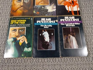 Lot Of  6 Hugh Pentecost Paperback Books John Jericho 1-4 60s - Imagen 1 de 6