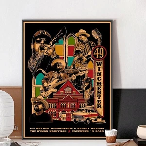 49 Winchester Concert Poster, 2025 Nashville Event Home Decor Print, NoFrame - Picture 1 of 2