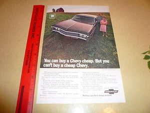Chevrolet Impala cupé deportivo vinilo anuncio publicitario - vintage - Imagen 1 de 1