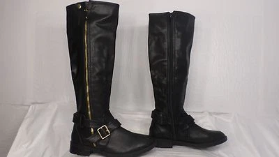 DV by Dolce Vita "Clarity" Black Faux Leather Knee High Boot Women Size 6.5 M - Image 1 of 4