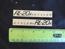 REAL NOS REDLINE DECALS STYLER RL-20A BMX STICKERS VINTAGE FRAME RL20A DECAL