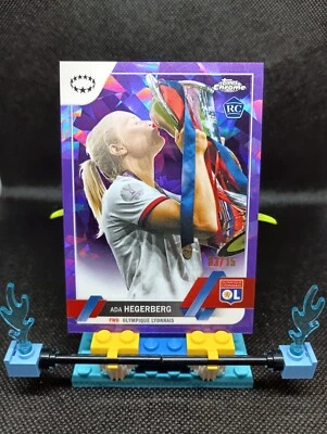 2022-23 Topps Chrome Sapphire UEFA Womens Ada Hegerberg Variation Purple /15 - Image 1 of 3