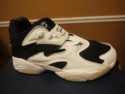 New Mens Reebok PUMP COURT WHITE / BLACK FV6083 US 7  - Image 1 of 4