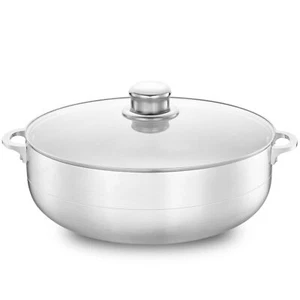 Alpine Cuisine 11- Olla de aluminio con tapa de vidrio, horno holandés para cocinar - Imagen 1 de 9