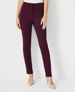 Neu mit Etikett $ 98 Ann Taylor Audrey Hose burgunderrot Größe 00P - Bild 1 von 1