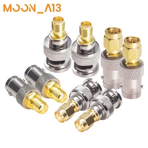 8PCS SMA to BNC Connectors Kit Male Female RF Coax Coaxial Adapter Converter - Picture 1 of 7
