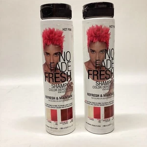 2 Pack No Fade Fresh Color Depositing Shampoo 6.4 oz Hot Pink Semi Permanent - Picture 1 of 6