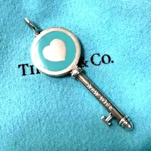 Sehr selten!! Tiffany Silber Halskette Top 40 mm Breite 15 mm Box gebraucht aus Japan - Bild 1 von 12