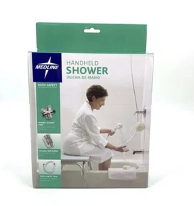 Medline Handheld Shower With Extra-Long 84" Hose Wall Holder Diverter Pet Baths - Picture 1 of 13
