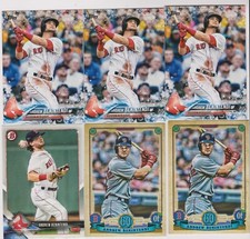 (6) card Andrew Benintendi premium mixed lot, New York Yankees