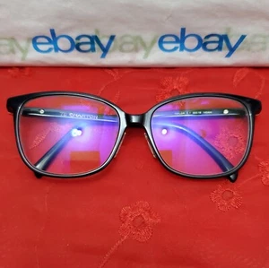 ✅️⭐️ TC CHARTON TAYLOR C.1 Black 55¤16 140 Unisex Square Eyeglasses "Frame Only" - Picture 1 of 24