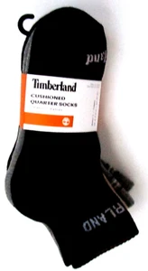 Timberland Damen gepolsterte Viertel Socken 5 Paar schwarz & sortiert - Neu mit Etikett - Bild 1 von 19