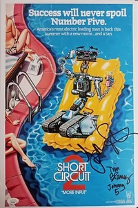 Tim Blaney Fisher Stevens Signed 11x17 Photo Short Circuit 2 Autograph JSA COA - Picture 1 of 1