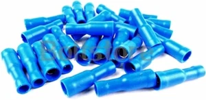 Blaue Buchse Kugelverbinder Crimpklemme elektrische Drahtverschraubungen - Bild 1 von 1