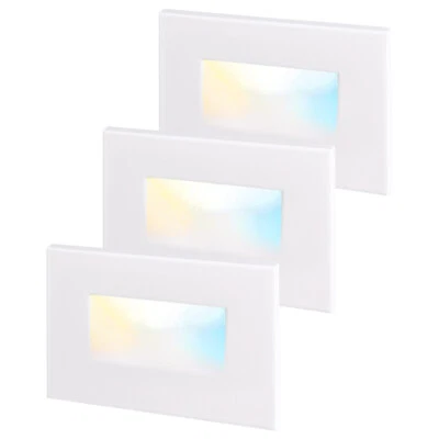 3-Pack 5CCT 120V LED Stair Lights Indoor Outdoor, 150LM 5%-100% Dimmable - Image 1 of 4