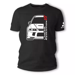 T-SHIRT unisex Mitsubishi LANCERS profilo tuning club idea regalo unica - Imagen 1 de 2