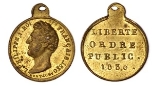 FRANCIA Louis Philippe Révolution de Juillet Liberté Ordre Public 1830 Montagny - Picture 1 of 1