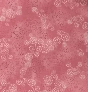 Tessuto 100% cotone a pois vorticosi toni rosa da 1/4 di iarda da bullone - Foto 1 di 1