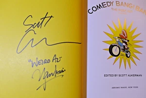 SCOTT AUKERMAN/WEIRD AL - AUTOGRAPHED "COMEDY BANG! BANG!"  SIGNED NEW BOOK 2023 - Picture 1 of 3