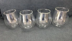 BODUM Pavina Handblown Double Wall Stemless Glasses / Mugs 16 oz  Set of 4 - Picture 1 of 8