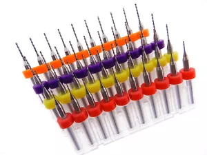 Confezione 40 Micro Punte Trapano .6mm .7mm .8mm .9mm Kit Modellismo Orologi Riparazione Altro... - Foto 1 di 1