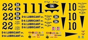#1 Calcomanías AJ Foyt DA lubricantes Indy 500 1964 escala 1/43 - Imagen 1 de 4